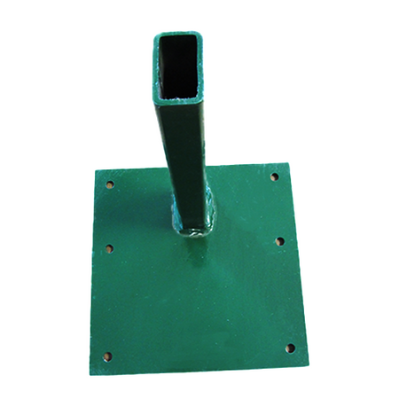 Tennis post mounting plate