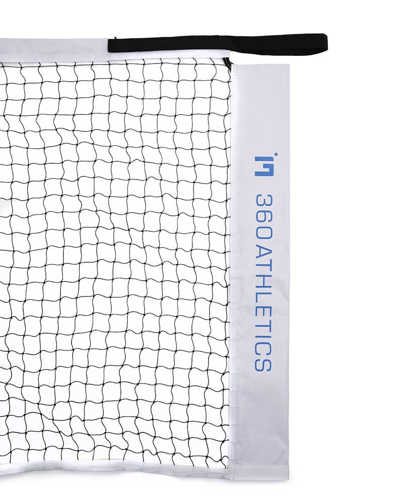 Pickleball net with velcro