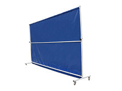 Foldable mobile separating wall